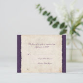 Mariage campagnard pourpre RSVP (Debout devant)