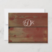 Mariage campagnard RSVP (Dos)