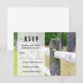 Mariage campagnard RSVP (Devant / Derrière)