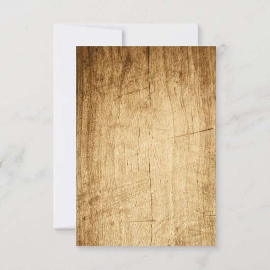 Mariage campagnard RSVP pour mariage rustique (Dos)