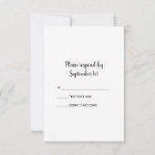 Mariage campagnard Russe Boots Cowboy Réponse RSVP (Dos)