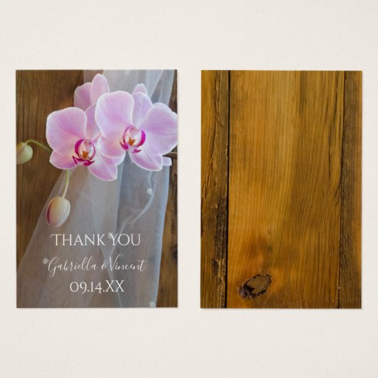 Mariage campagnard rustique d'élégance orchidée Fa (Devant & derrière)