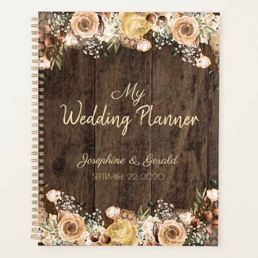 Mariage campagnard rustique Tan Bird Wood (Devant)