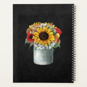 Mariage campagnard Sunflower Rustic Chalkboard (Dos)