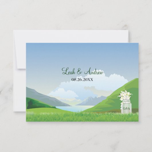 Mariage Camping RSVP (Dos)