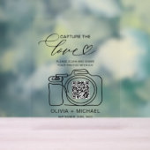 Mariage Capture L'Amour QR Code Photo Partager (Neutre)