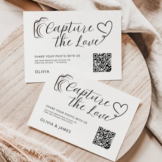 Mariage Capturer Le Modèle Love Card, Code QR