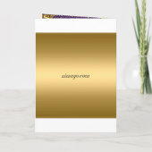 Mariage Card Invitation Gold Royal Blue (Dos)