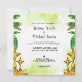 Mariage Card Water Color Invitation (Devant)