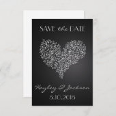 mariage carré gris enregistrer la carte de date "a