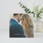 Mariage Carré simple chic Enregistrer le Modèle de (Debout devant)