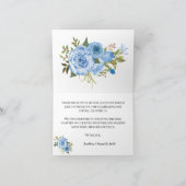 mariage carte de remerciements boho bleu floral pl (Intérieur)