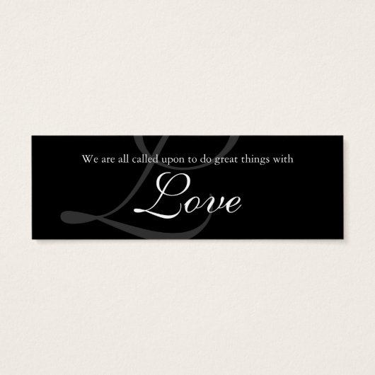 Mariage Carte de remerciements Signet Favoriser le (Dos)