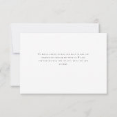 mariage carte de remerciements simple (Dos)