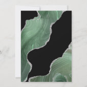 Mariage Carte de remerciements vert Parties scinti (Dos)