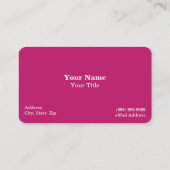 Mariage / Carte de visite du planificateur d'événe (Dos)