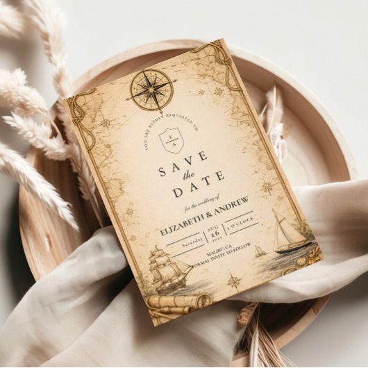 Mariage Carte Marine Antique