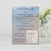 Mariage carte photo Faire-part Plage Plutôt (Debout devant)