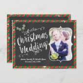 MARIAGE Carte postale Chalk Carte photo (Devant / Derrière)