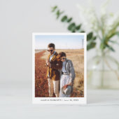 Mariage Carte postale Livre d'or Modèle photo pers (Debout devant)