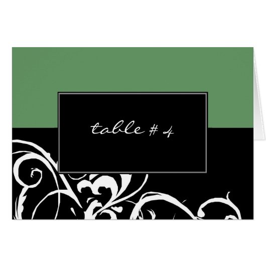 Mariage - Cartes de siège de table - Customisées (Devant Horizontal)