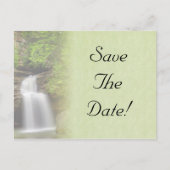 Mariage cascade Enregistrer la date Carte postale (Devant)