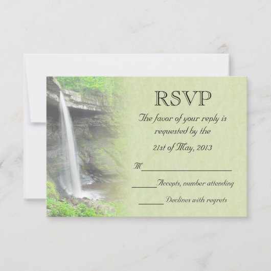 Mariage cascade RSVP (Devant)