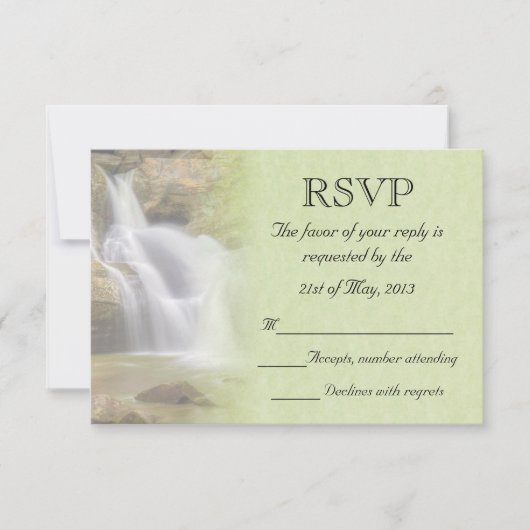 Mariage cascade RSVP (Devant)