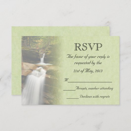 Mariage cascade RSVP (Devant / Derrière)