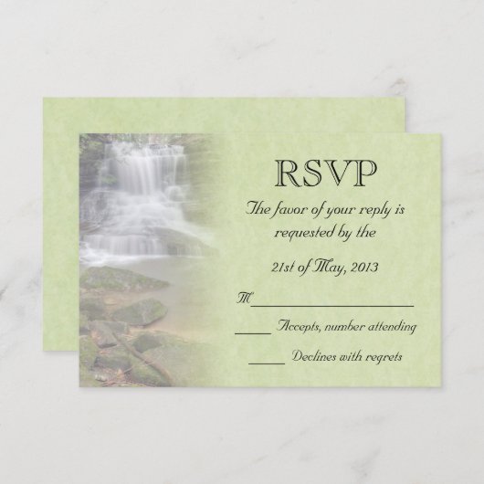 Mariage cascade RSVP (Devant / Derrière)