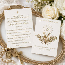 Mariage catholique doré du 19e siècle