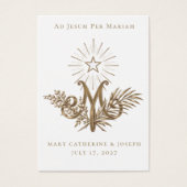 Mariage catholique doré du 19e siècle (Devant)