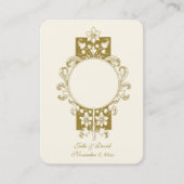 Mariage catholique Elegant Favoriser la Carte Sain (Devant)