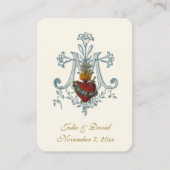 Mariage catholique Elegant Favoriser la Carte Sain (Devant)