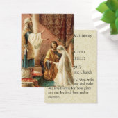 Mariage catholique Favoriser la mariée Carte Saint (Bureau)