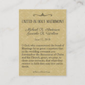 Mariage catholique Favoriser la Sainte Carte Marie (Dos)