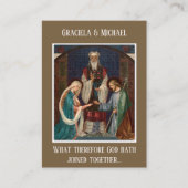 Mariage catholique Favoriser la Sainte Carte Marie (Devant)