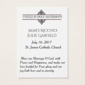 Mariage catholique Favoriser Mariage Mariée Groom  (Dos)