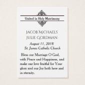 Mariage catholique Favoriser Mariage Mariée Groom (Dos)