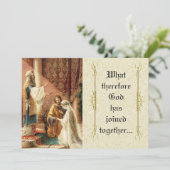 Mariage catholique Mary Joseph Lace Invitation (Debout devant)