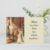 Mariage catholique Mary Joseph Lace Invitation (Debout devant)