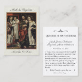 Mariage catholique traditionnel Favoriser la Carte (Devant / Derrière)