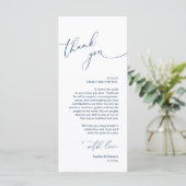 Mariage Celebration Place Setting Carte de remerci (Debout devant)