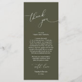 Mariage Celebration Place Setting Carte de remerci (Devant)