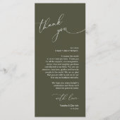 Mariage Celebration Place Setting Carte de remerci (Devant)