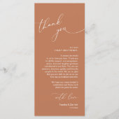 Mariage Celebration Place Setting Carte de remerci (Devant)