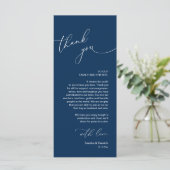 Mariage Celebration Place Setting Carte de remerci (Debout devant)