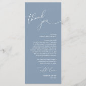 Mariage Celebration Place Setting Carte de remerci (Devant)