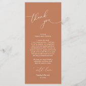 Mariage Celebration Place Setting Carte de remerci (Devant)