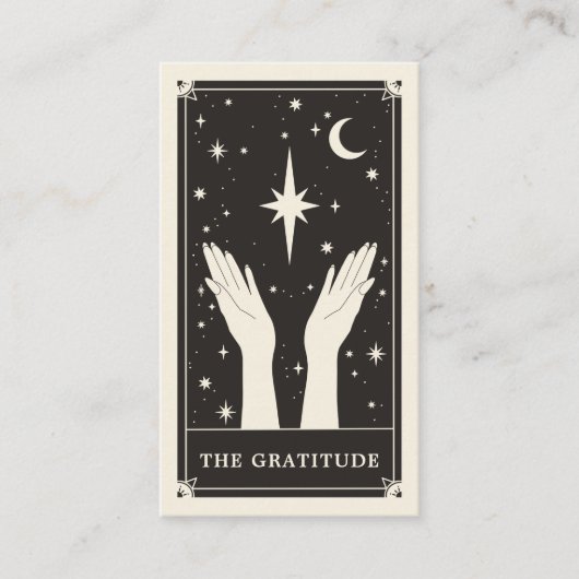 Mariage céleste Boho Tarot Carte de remerciements (Devant)